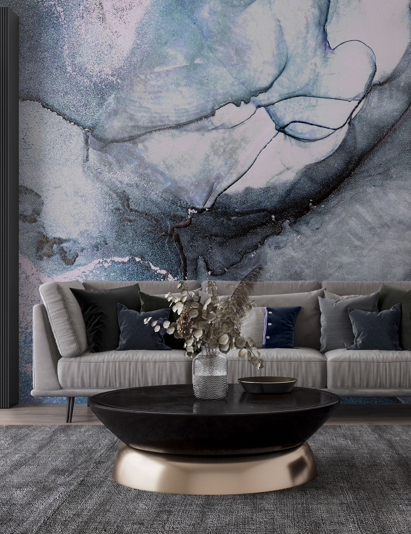 Crimson Marble Wallpaper