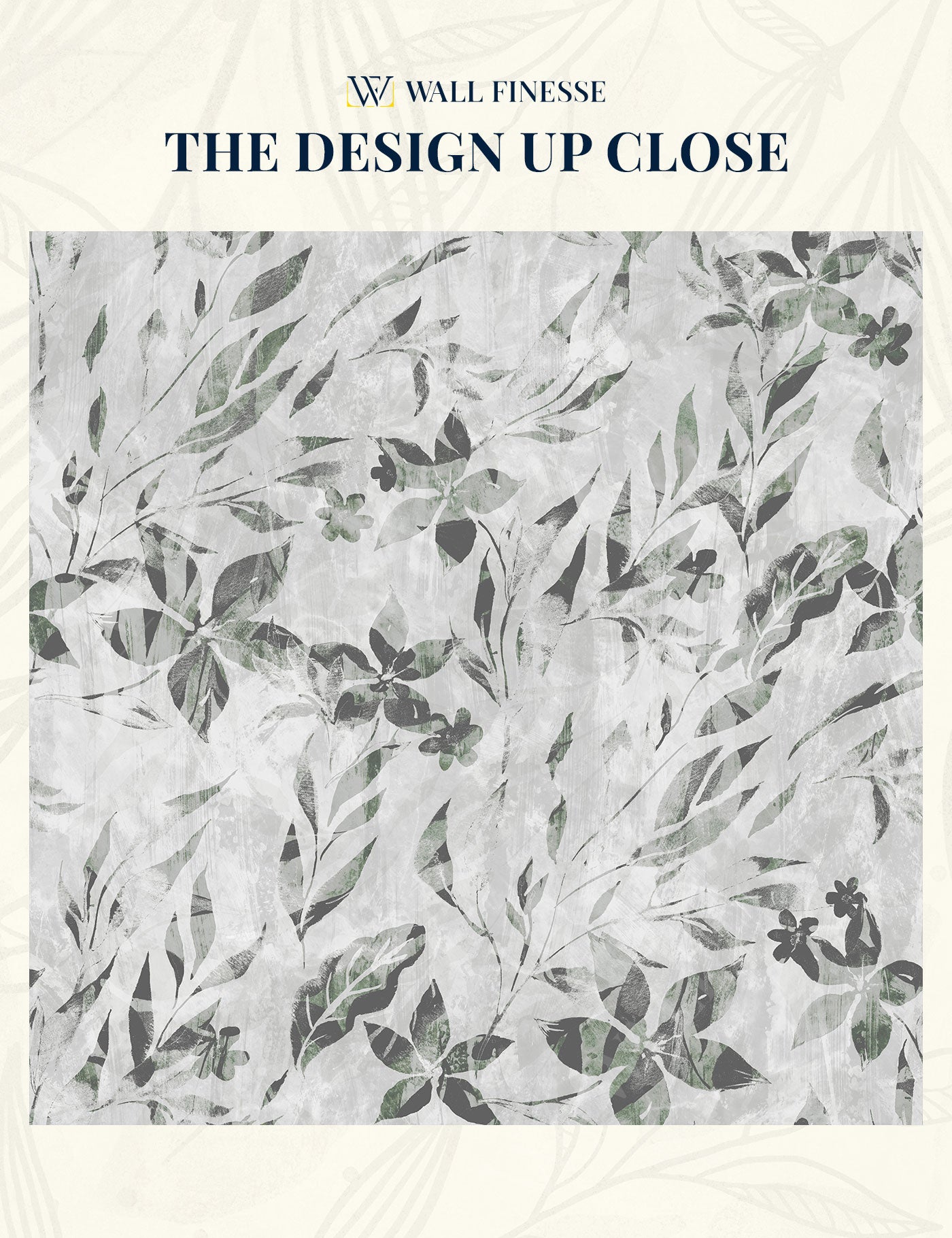 Muted Leaves Wallpaper