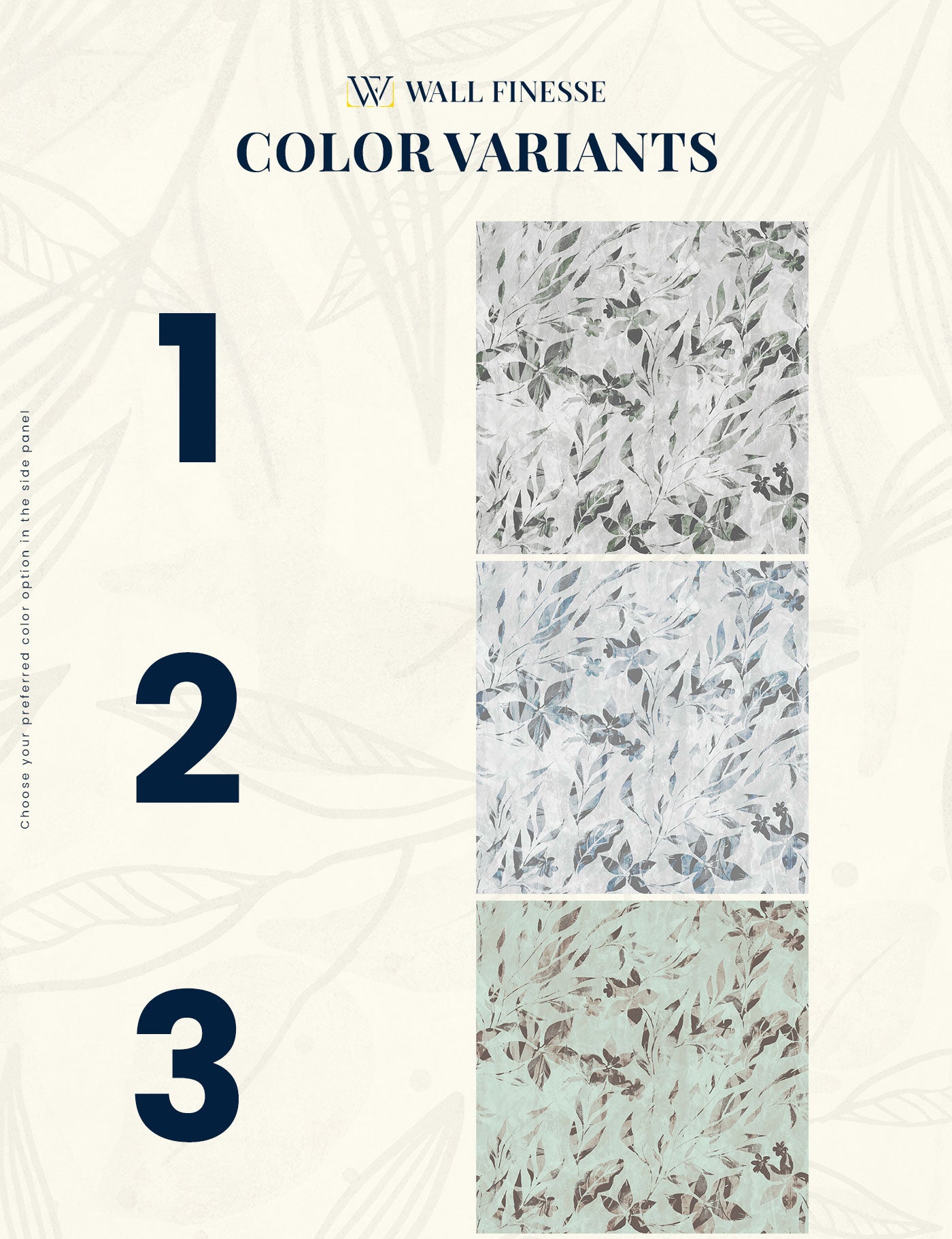 Muted Leaves Wallpaper