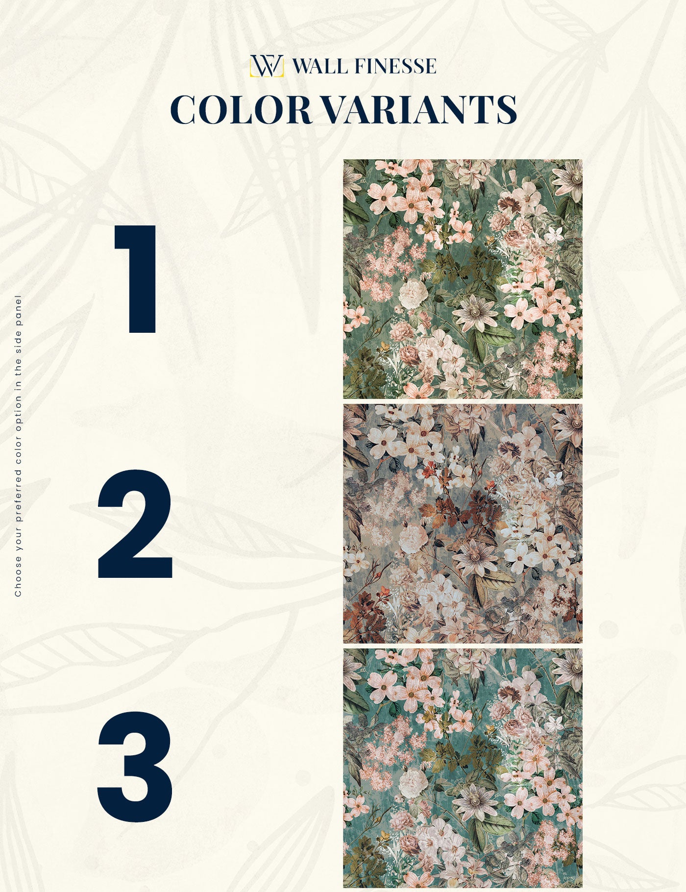 Antique Petals Wallpaper