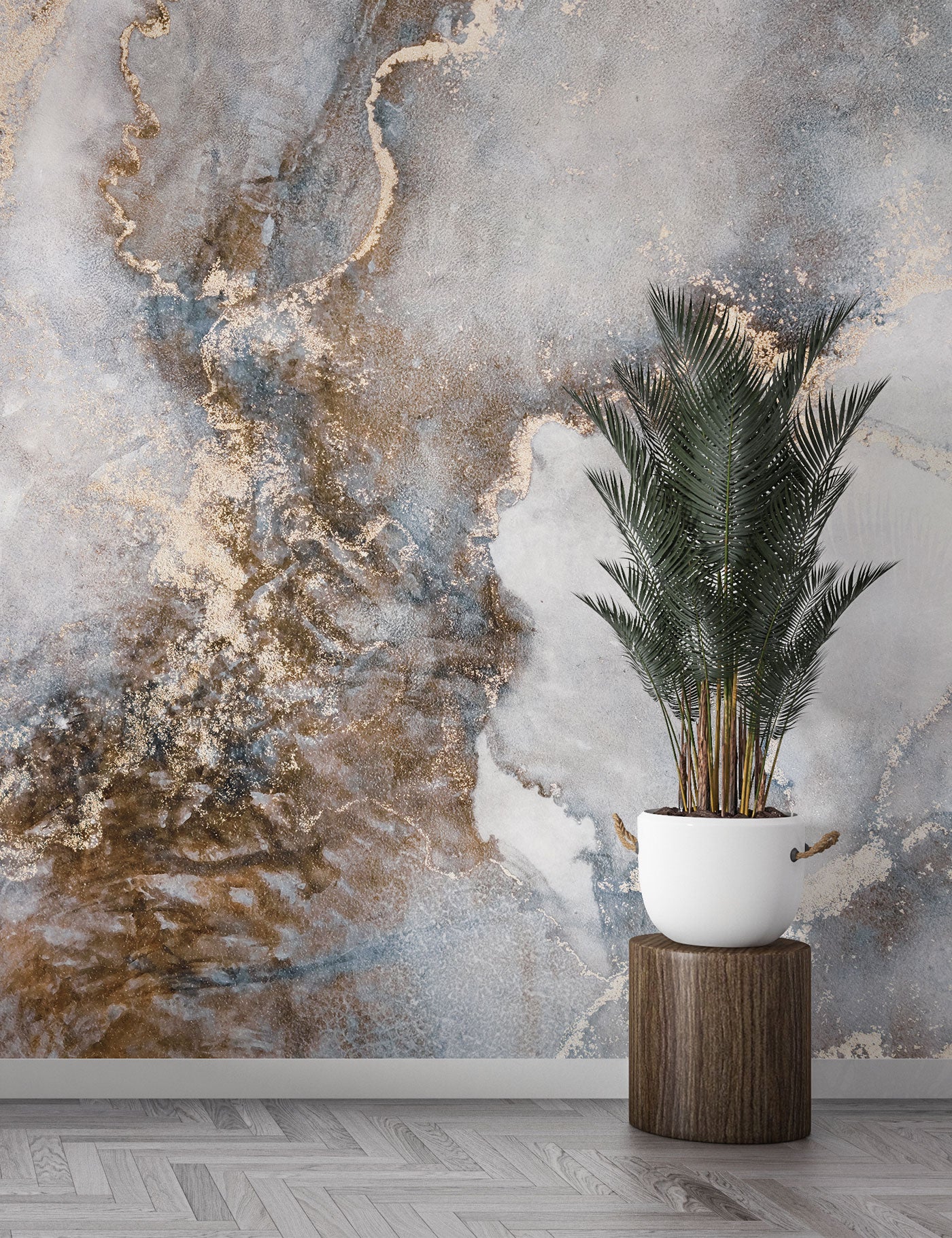 Earthtone Elegance Wallpaper