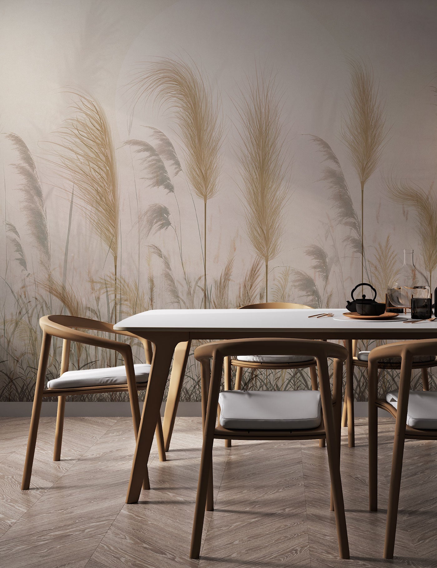 Feathergrass Twilight Wallpaper