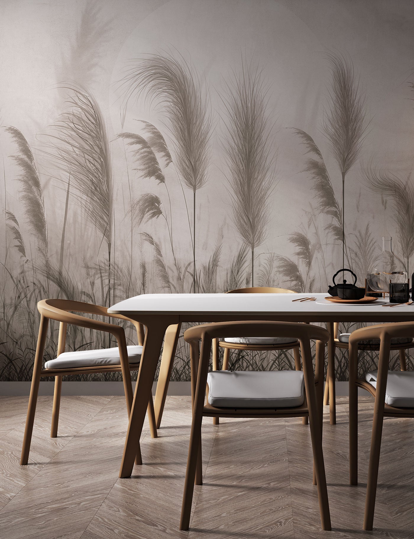 Feathergrass Twilight Wallpaper