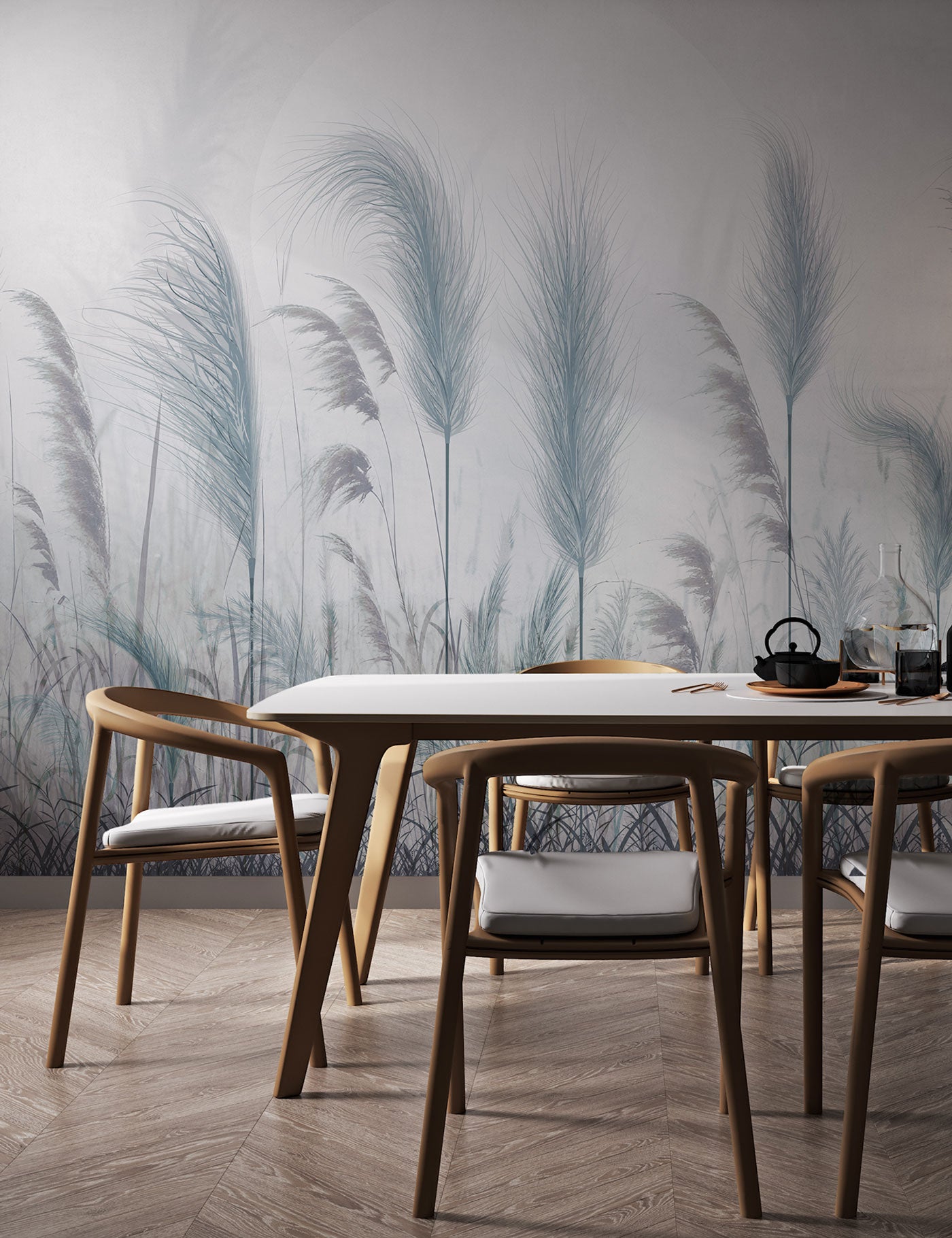 Feathergrass Twilight Wallpaper