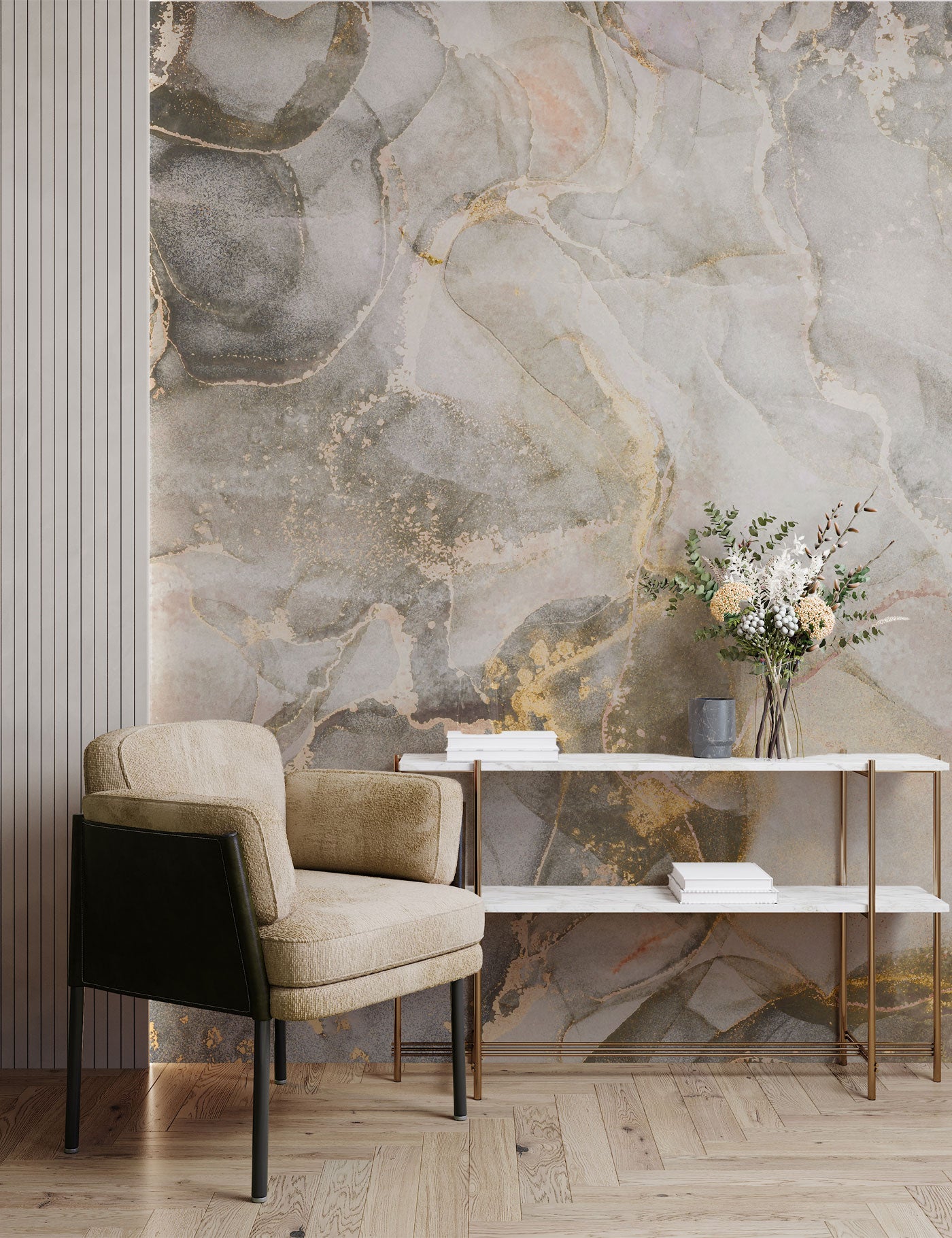 Golden Obsidian Wallpaper