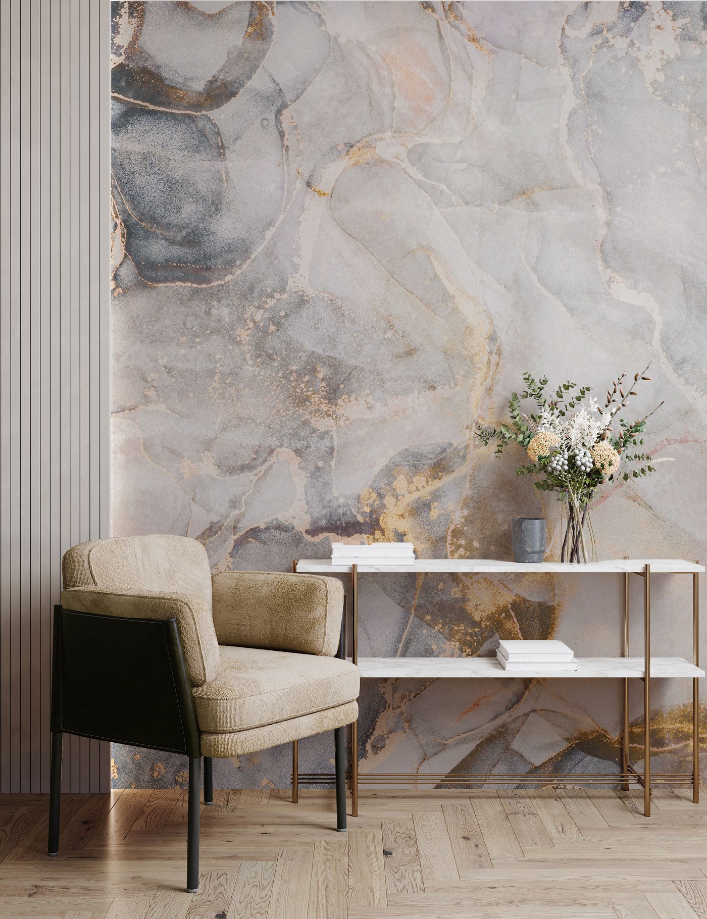 Golden Obsidian Wallpaper