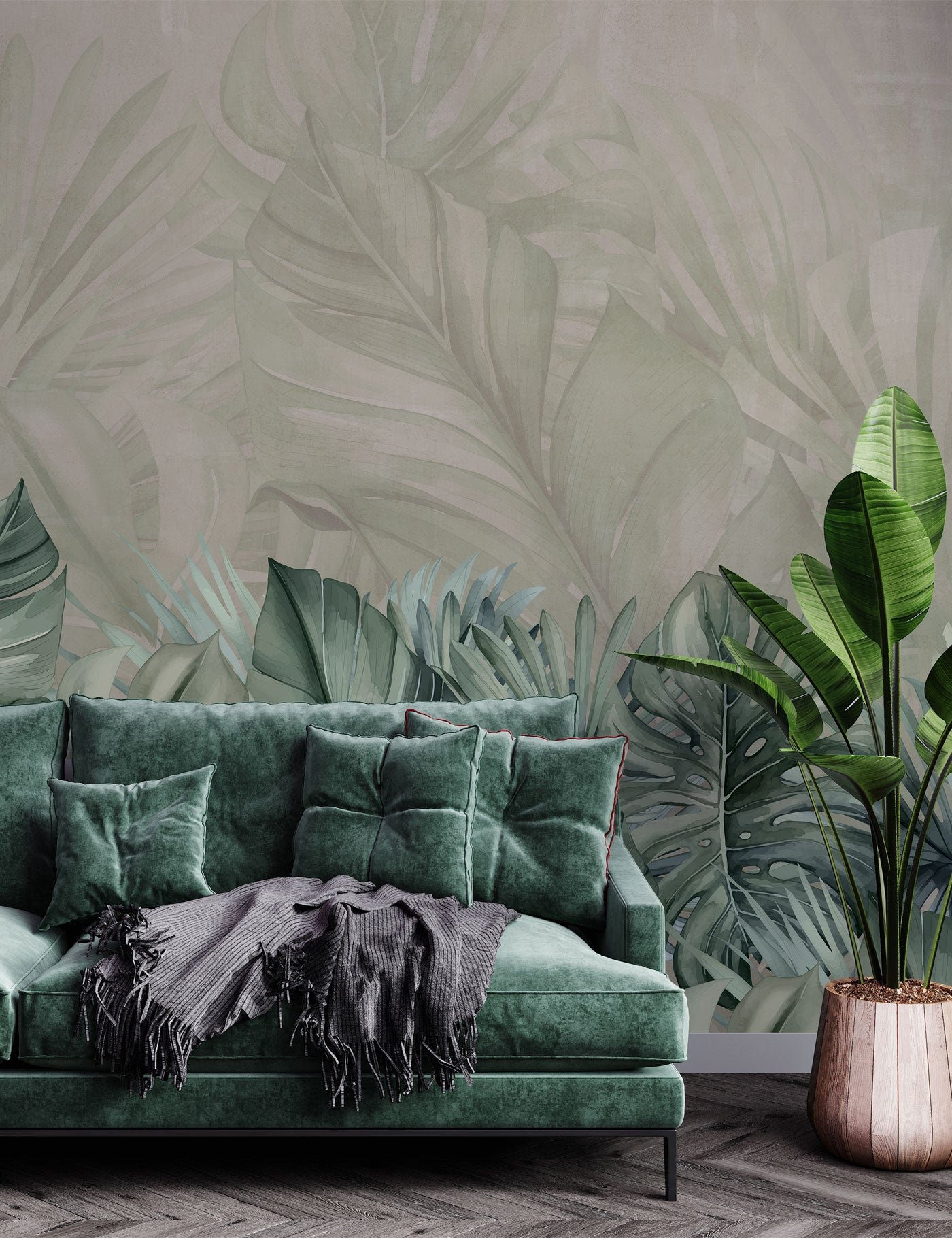 Leafy Tranquility Wallpaper