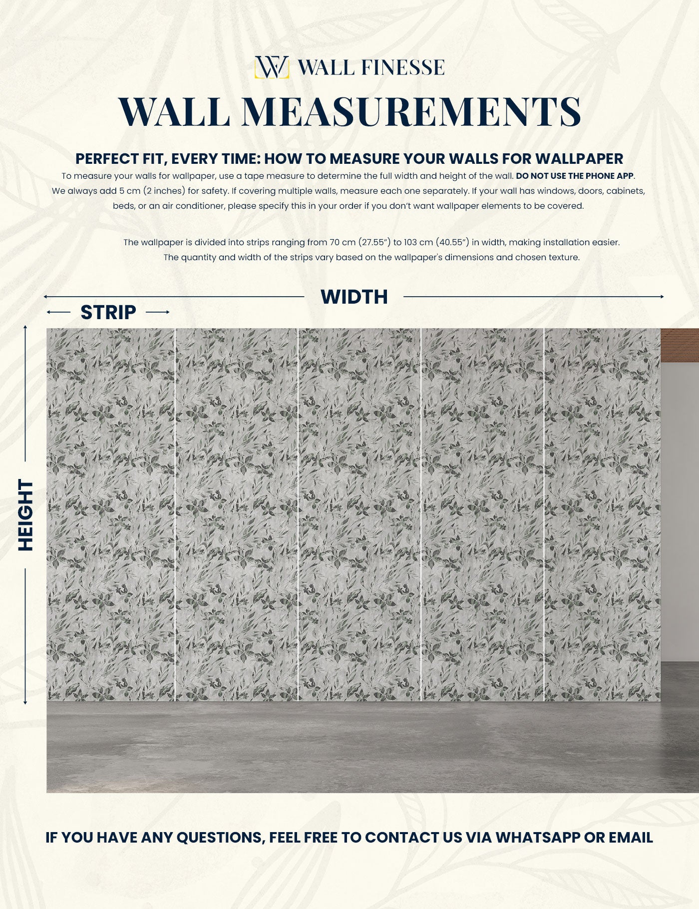 Muted Leaves Wallpaper