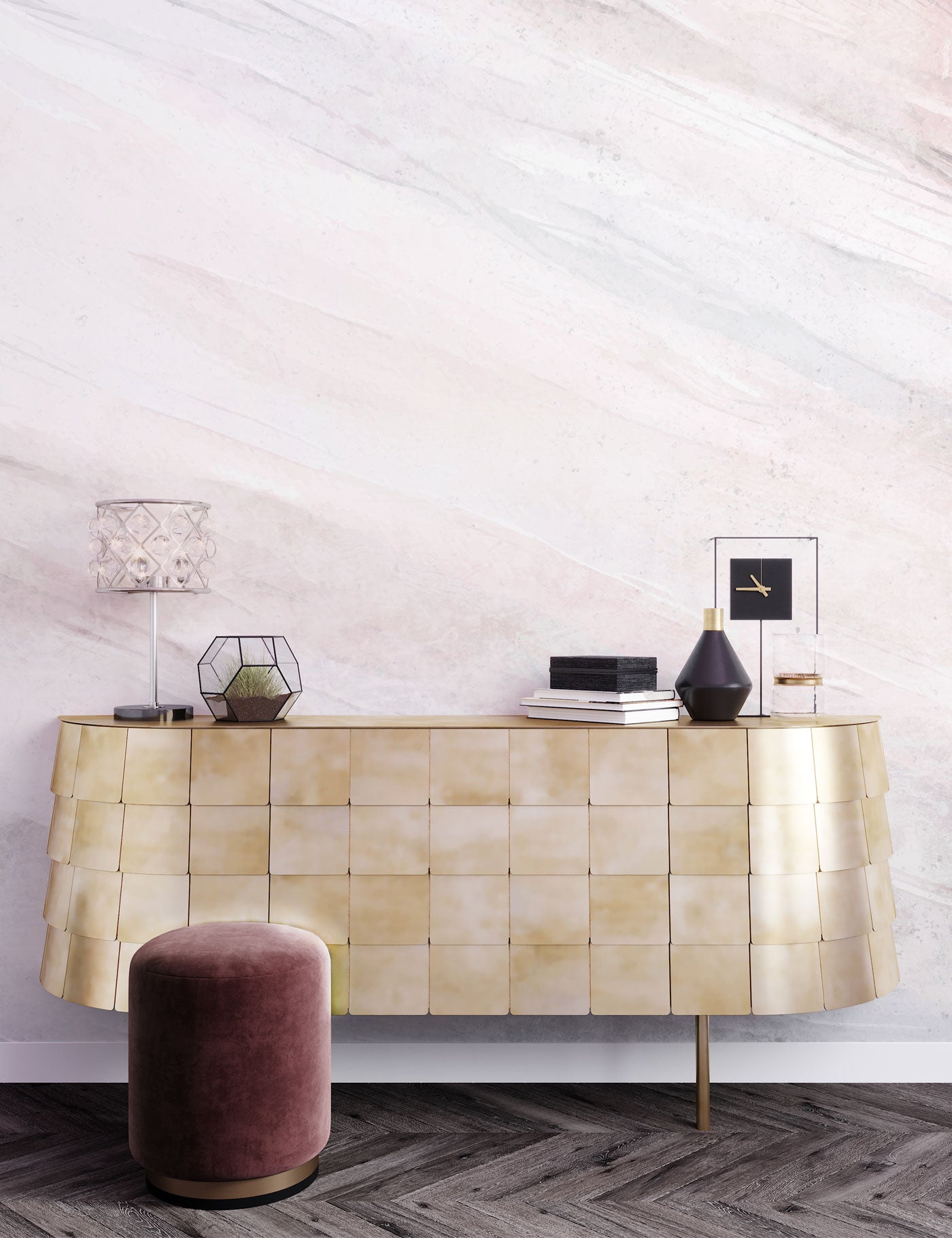 Soft Veil Marble Wallpaper