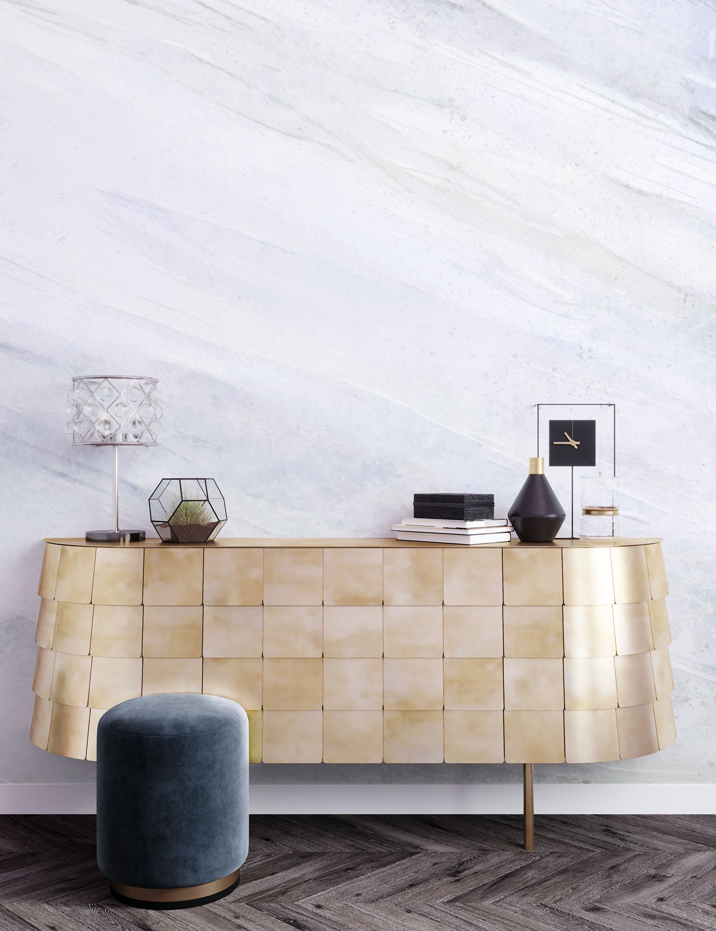 Soft Veil Marble Wallpaper