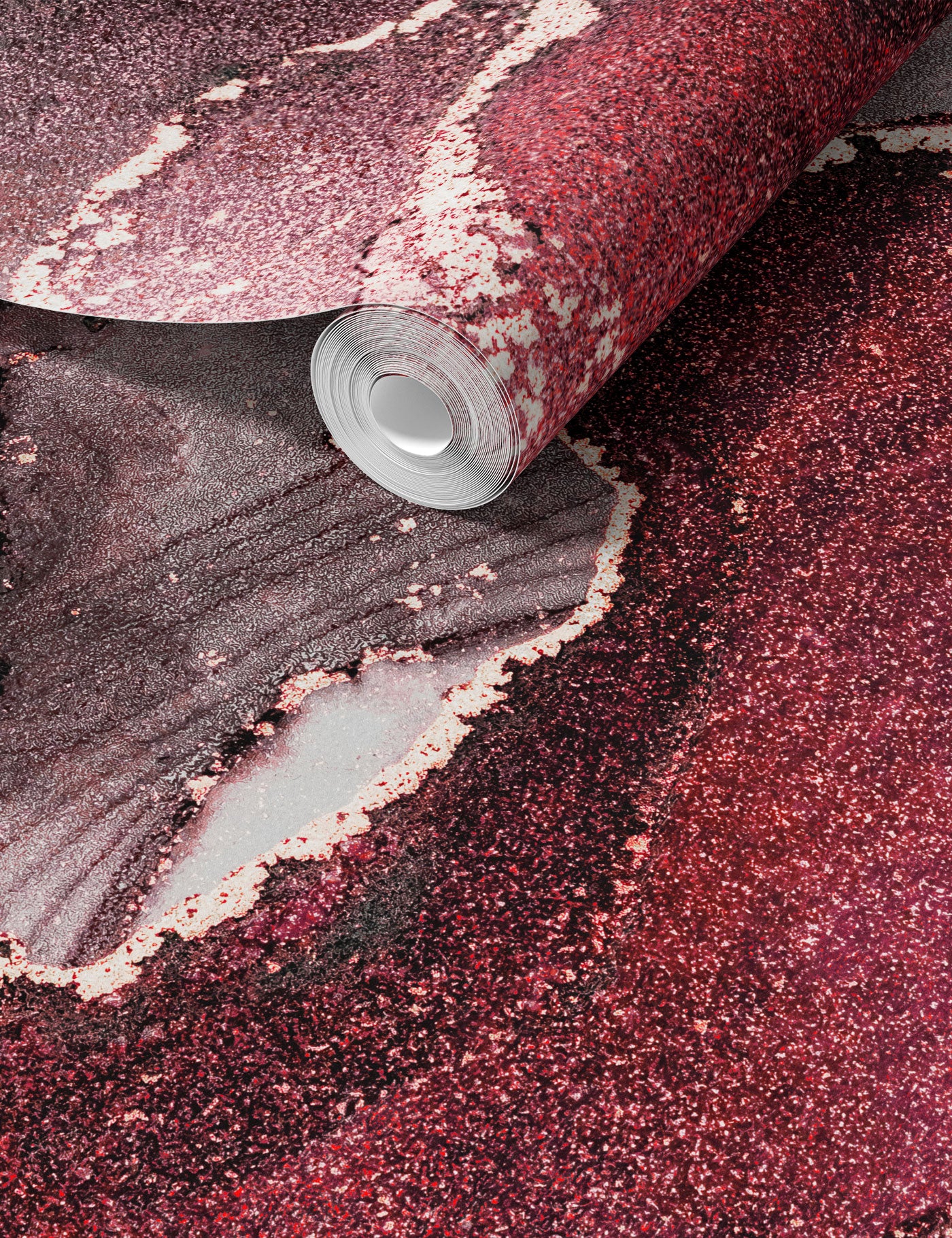 Crimson Marble Wallpaper