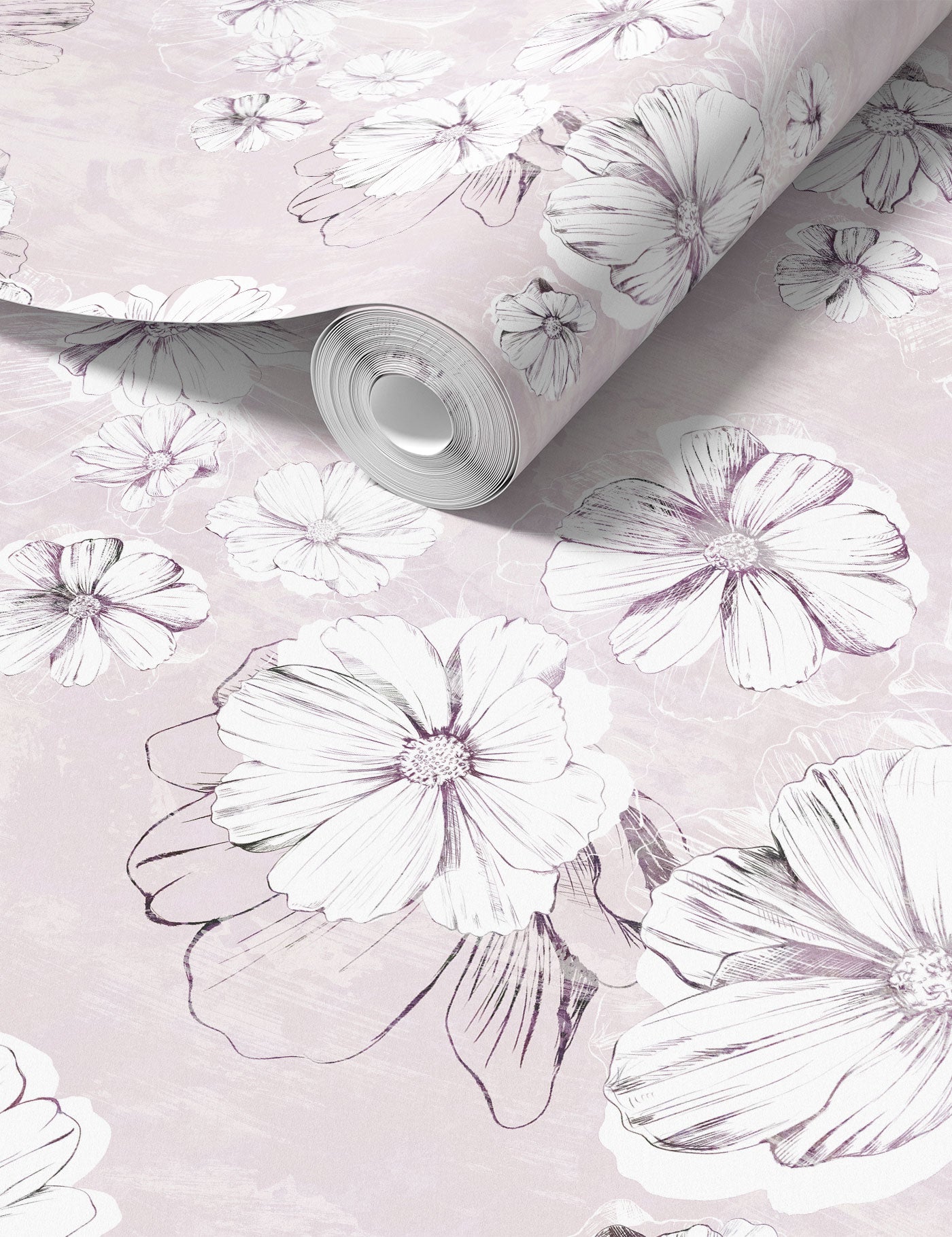 Floral Ink Wallpaper