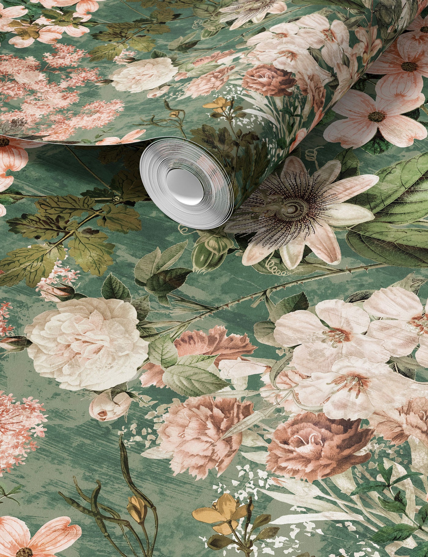 Antique Petals Wallpaper